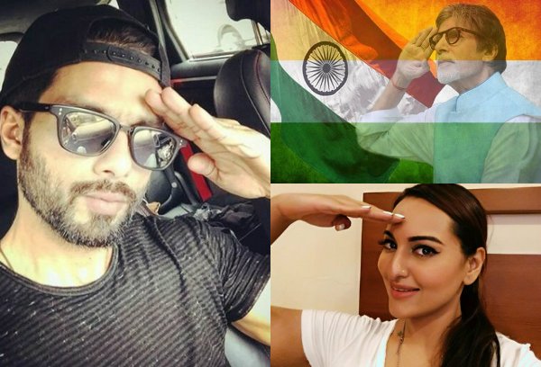 Pictures - Bollywood Celebrities get emotional, share 'Salute Selfies'