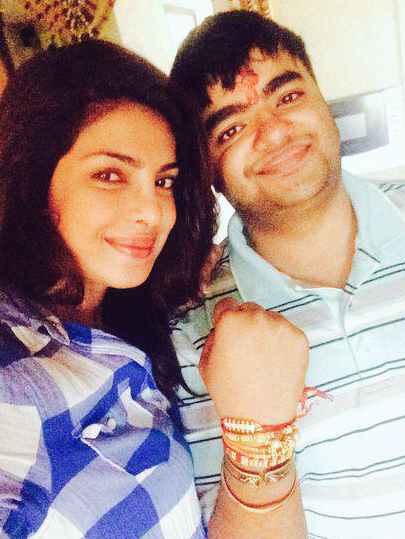 Priyanka Chopra with brother