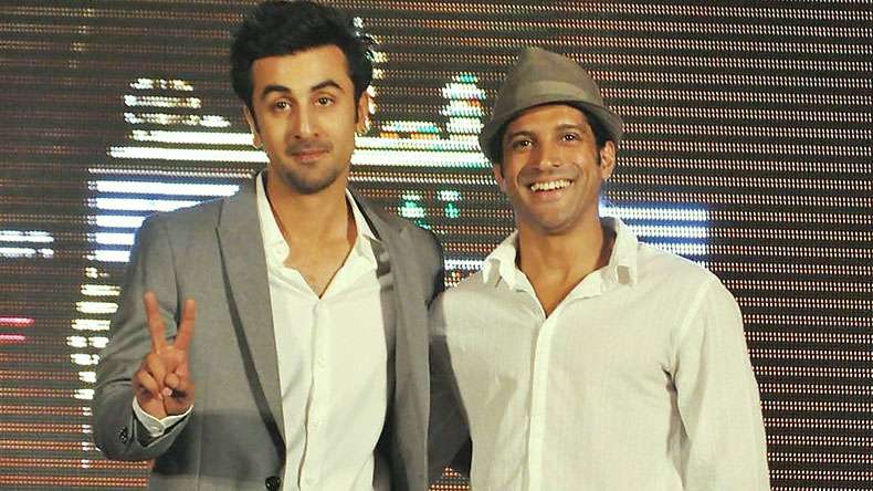 Ranbir Kapoor and Farhan Akhtar at Askme event