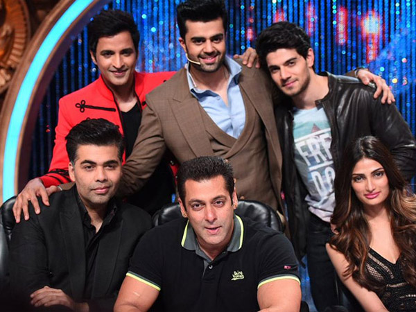 Salman Khan - Karan Johar - Manish Paul - Sooraj Pancholi - Athiya Shetty