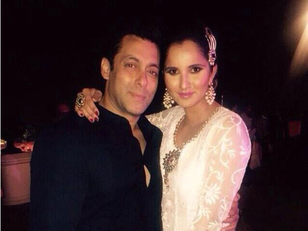 Sania Mirza with Salman Khan