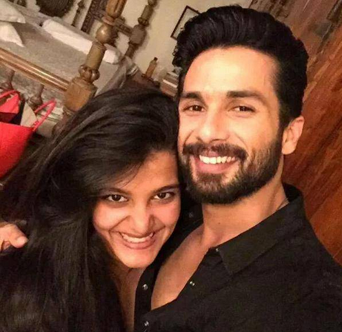 Shahid Kapoor with Sanah Kapoor