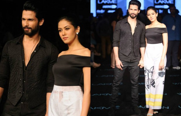 Shahid Kapoor - Mira Rajput at Lakme Fashion Week 2015