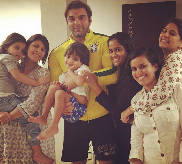 Sohail Khan with Arpita Khan