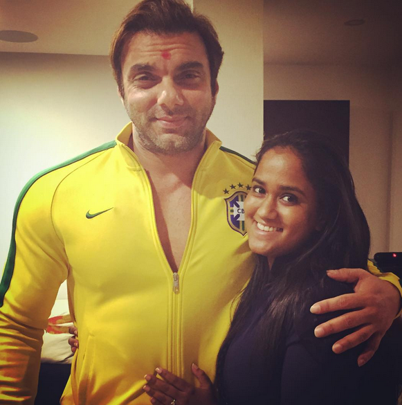 Sohail Khan with Arpita Khan