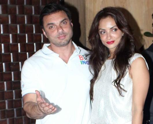 Sohail Khan with his wife