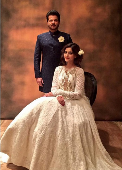 Sonam Kapoor with her dad