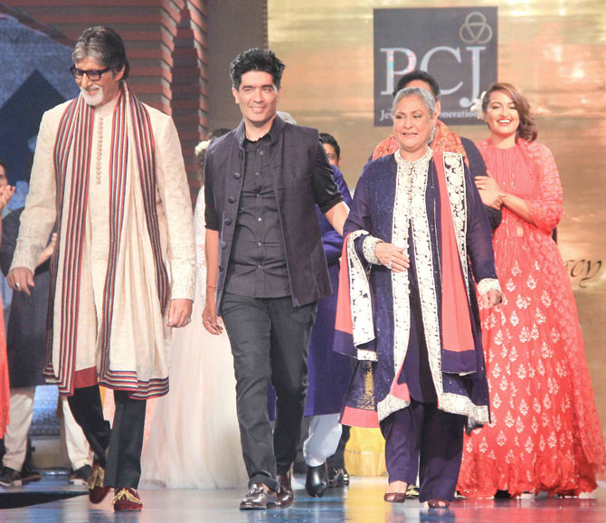 Bachchan's with Manish Malhotra