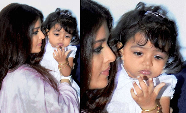 Aishwarya Rai with her darling daughter Aaradhya Bachchan.
