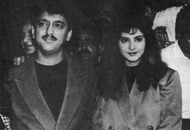 Divya Bharti with Sajid Nadiadwala