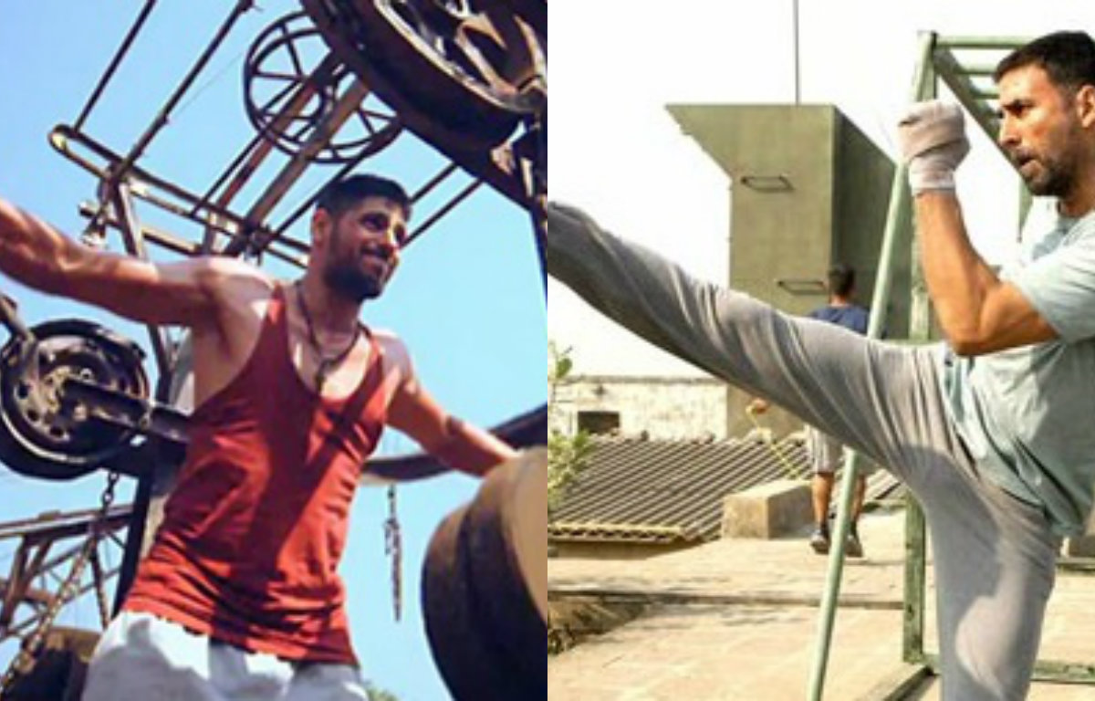 Akshay Kumar & Sidharth Malhotra intense training
