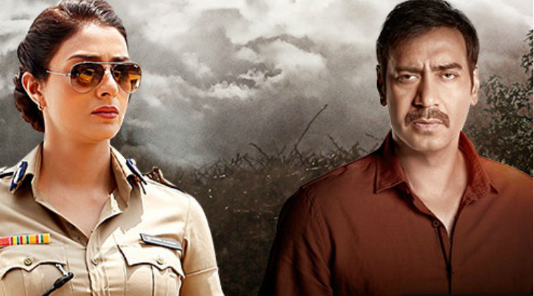 Ajay Devgn and Tabu in Drishyam