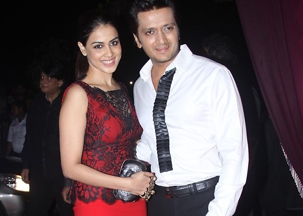 Riteish Deshmukh wife Genelia at an event