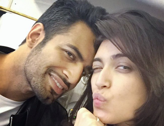 Adorable pictures of Upen Patel and Karishma Tanna.