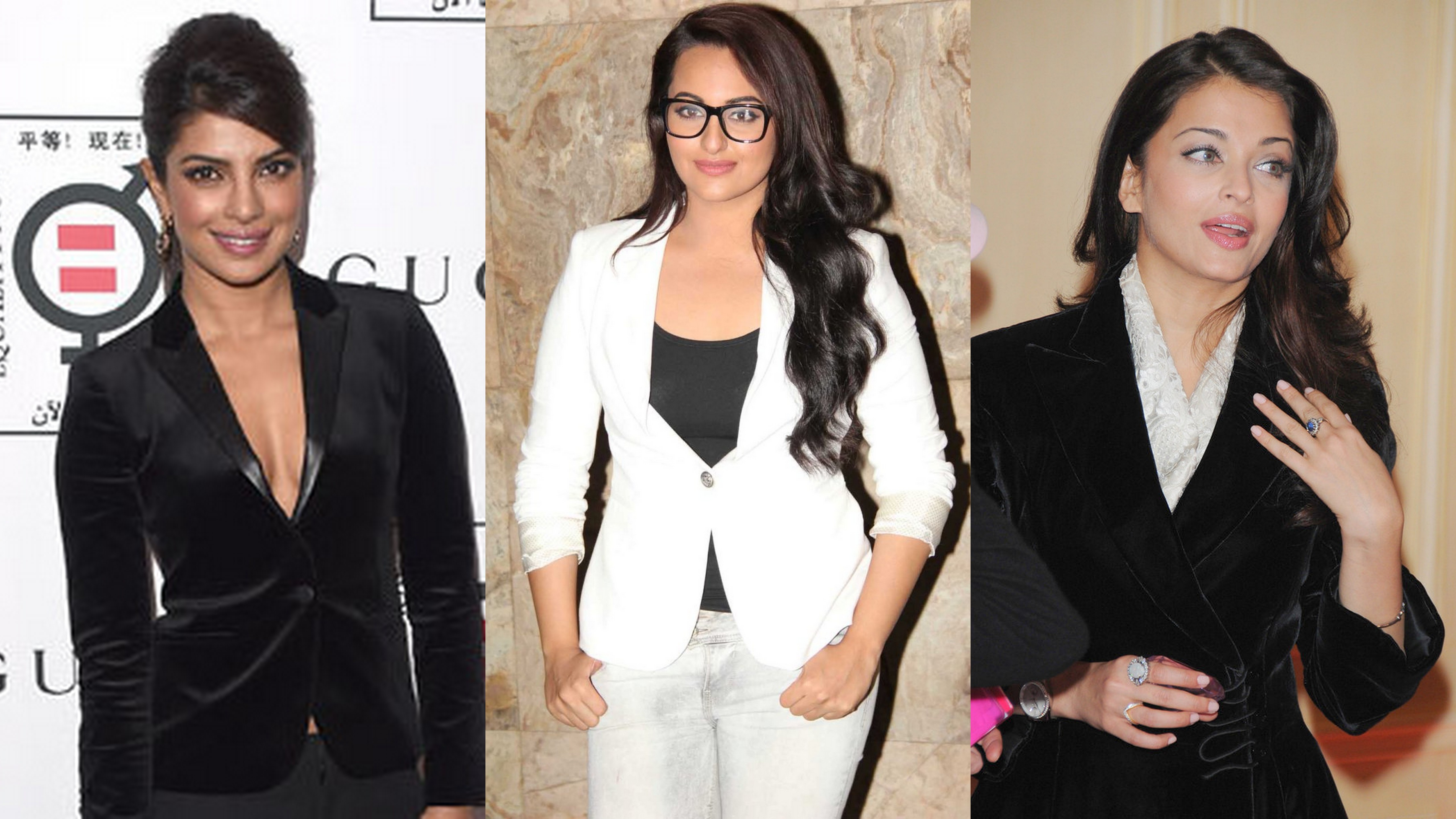 Bollywood Actresses who have dazzeled in tuxedos, jackets and bowties