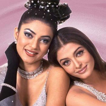 Sushmita Sen with Aishwarya Rai