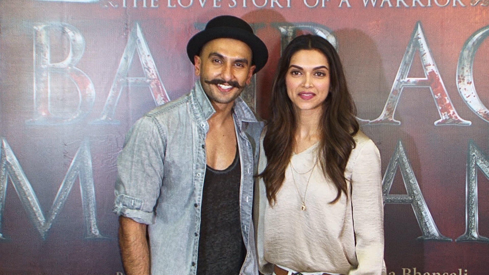 Ranveer Singh and Deepika Padukone during the song