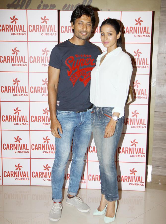 Indraneil with wife Barkha Bisht Sengupta