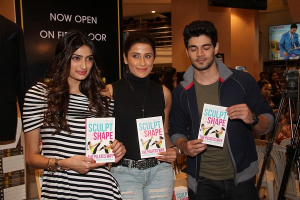 Yasmin Karachiwala with Athiya Shetty and Sooraj Pancholi