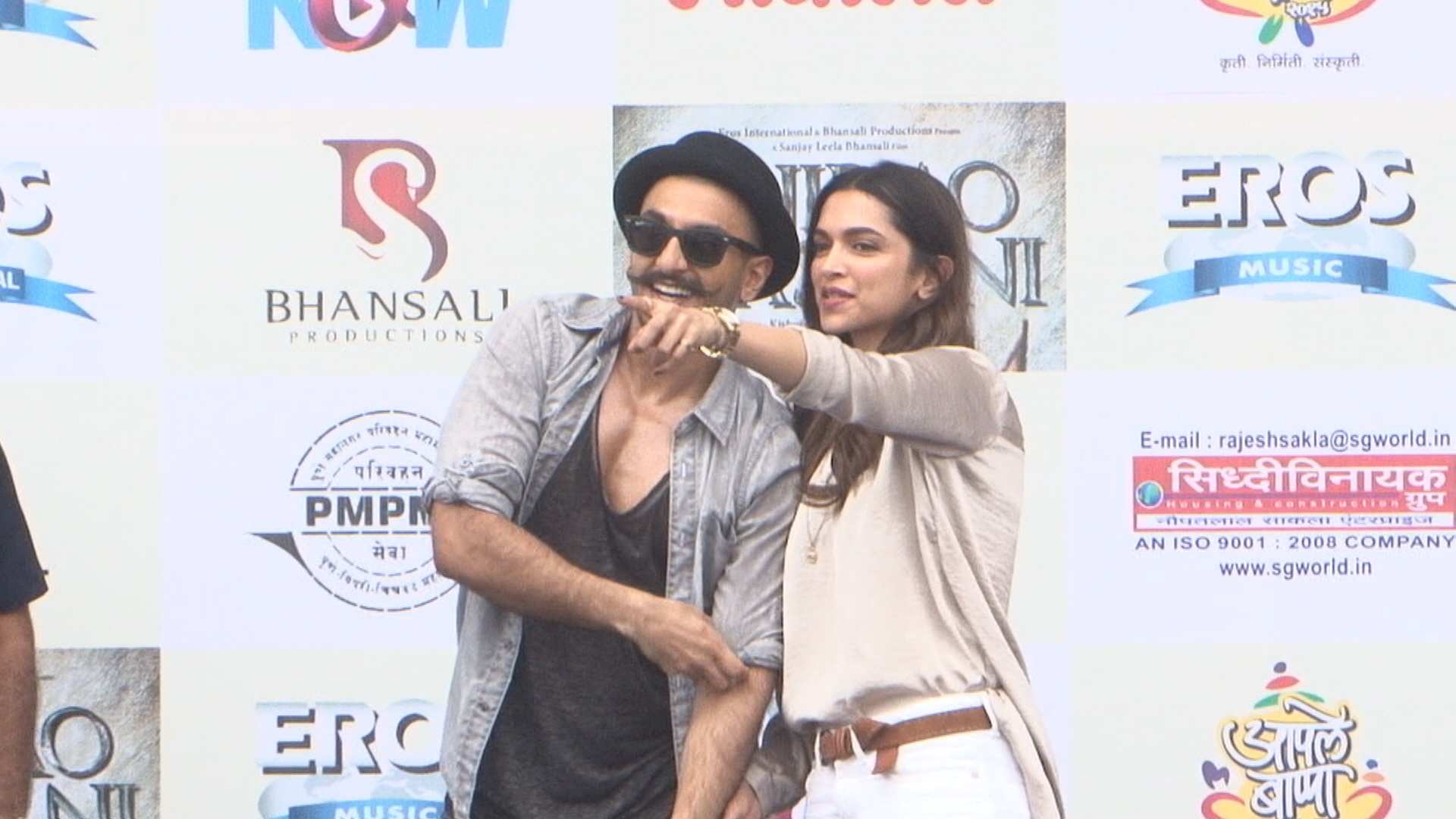 Ranveer Singh with Deepika Padukone