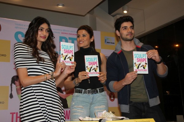 Yasmin Karachiwala with Athiya Shetty and Sooraj Pancholi