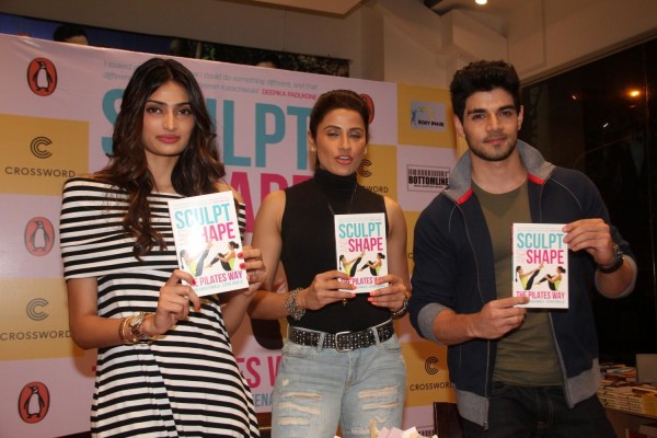 Yasmin Karachiwala with Athiya Shetty and Sooraj Pancholi