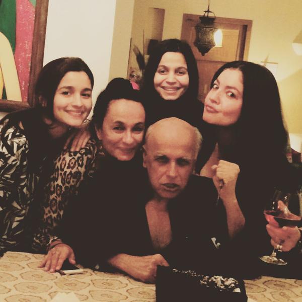 Mahesh Bhatt and his Family