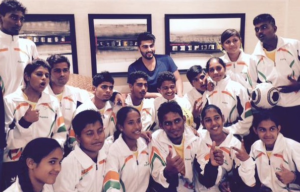 Arjun Kapoor Slum Soccer' team
