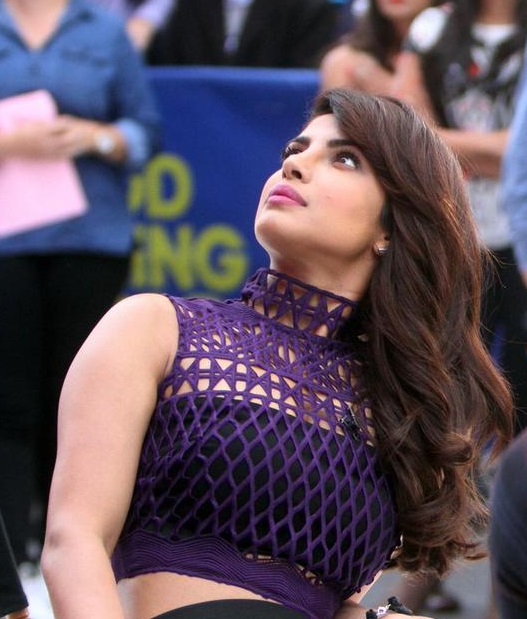 Priyanka Chopra in blue dress