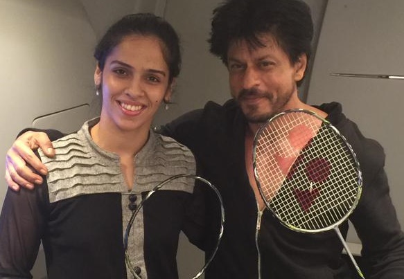 Saina Nehwal's fangirl moment with Shah Rukh Khan