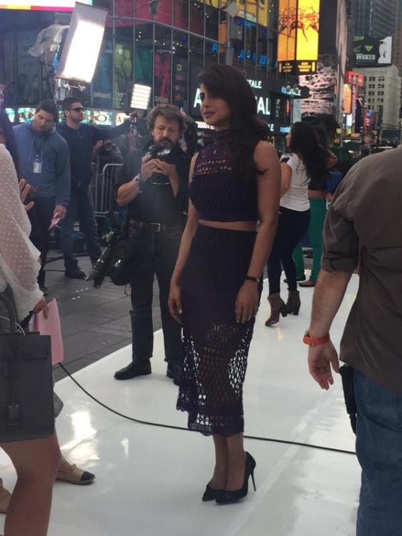 Priyanka Chopra in blue dress