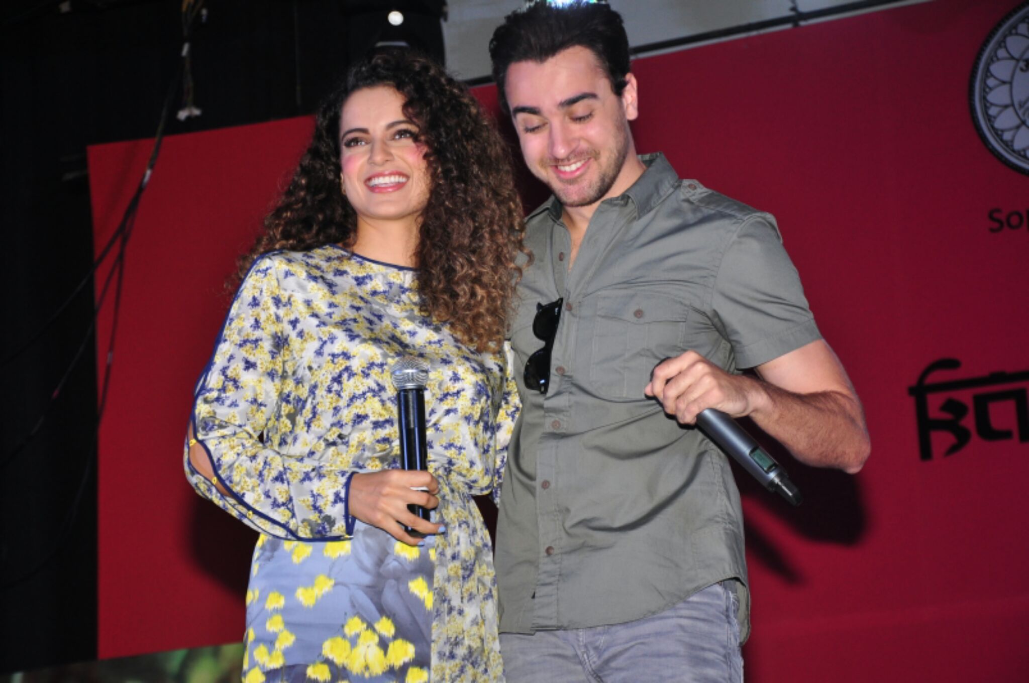 Imran Khan and Kangana Ranaut promote 'Katti Batti' at Sophia college