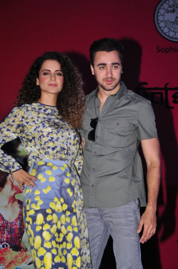 Imran Khan and Kangana Ranaut promote 'Katti Batti' at Sophia college