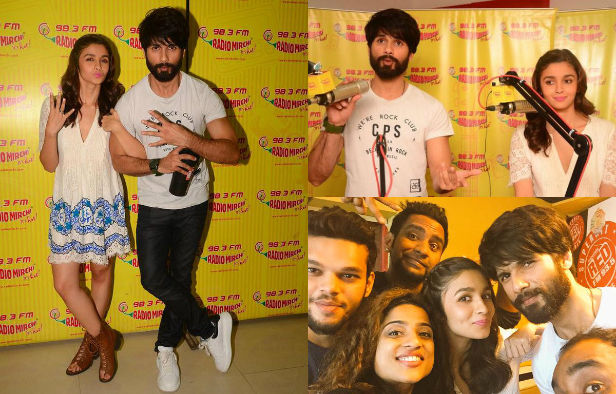 Shahid Kapoor & Alia Bhatt turn RJs at Red FM studios