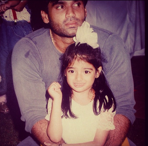 Athiya Shetty and Suniel Shetty