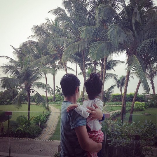 Aarav with Nitara.
