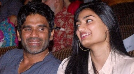 Athiya Shetty and Suniel Shetty