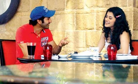 Taapsee Pannu with Varun Dhawan