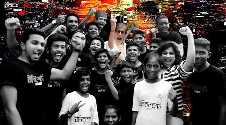 Amitabh Bachchan with Dharavi Rock Band