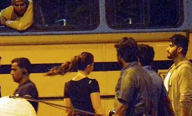 Kareena Kapoor and Arjun Kapoor shooting for 'Ki and Ka' at 4 am.