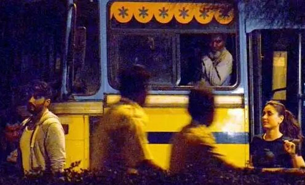 Kareena Kapoor and Arjun Kapoor shooting for 'Ki and Ka' at 4 am.