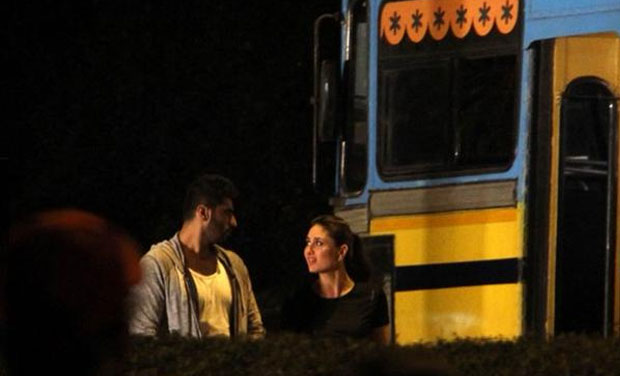 Kareena Kapoor and Arjun Kapoor shooting for 'Ki and Ka' at 4 am.