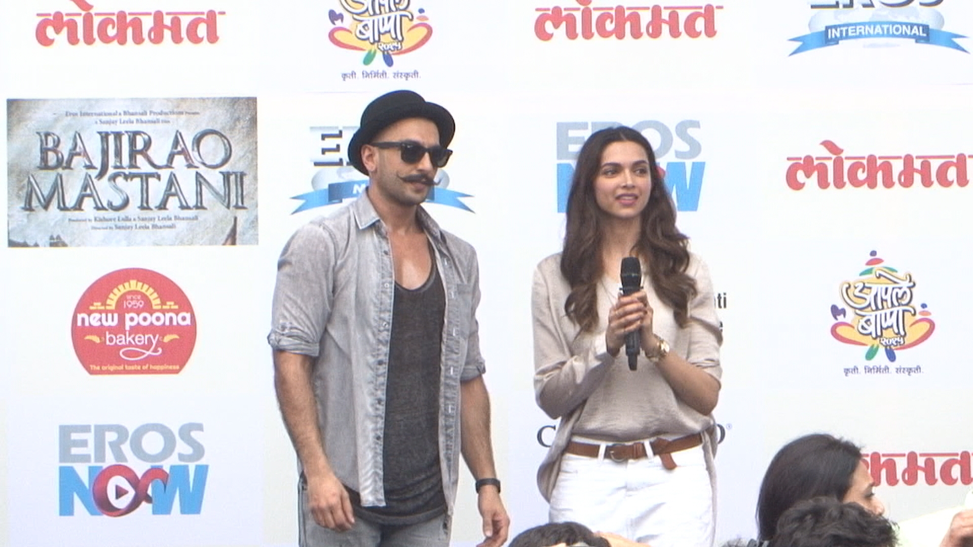 Ranveer Singh and Deepika Padukone during the song
