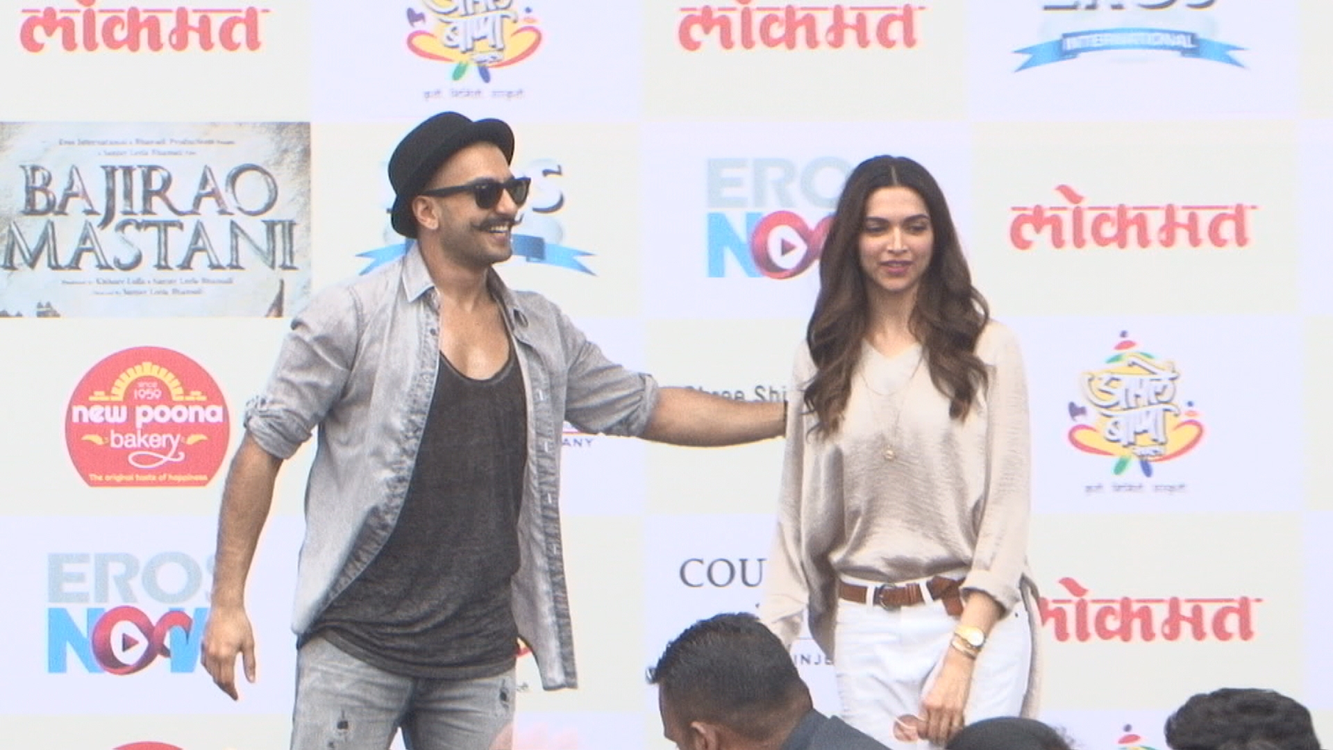 Ranveer Singh and Deepika Padukone during the song