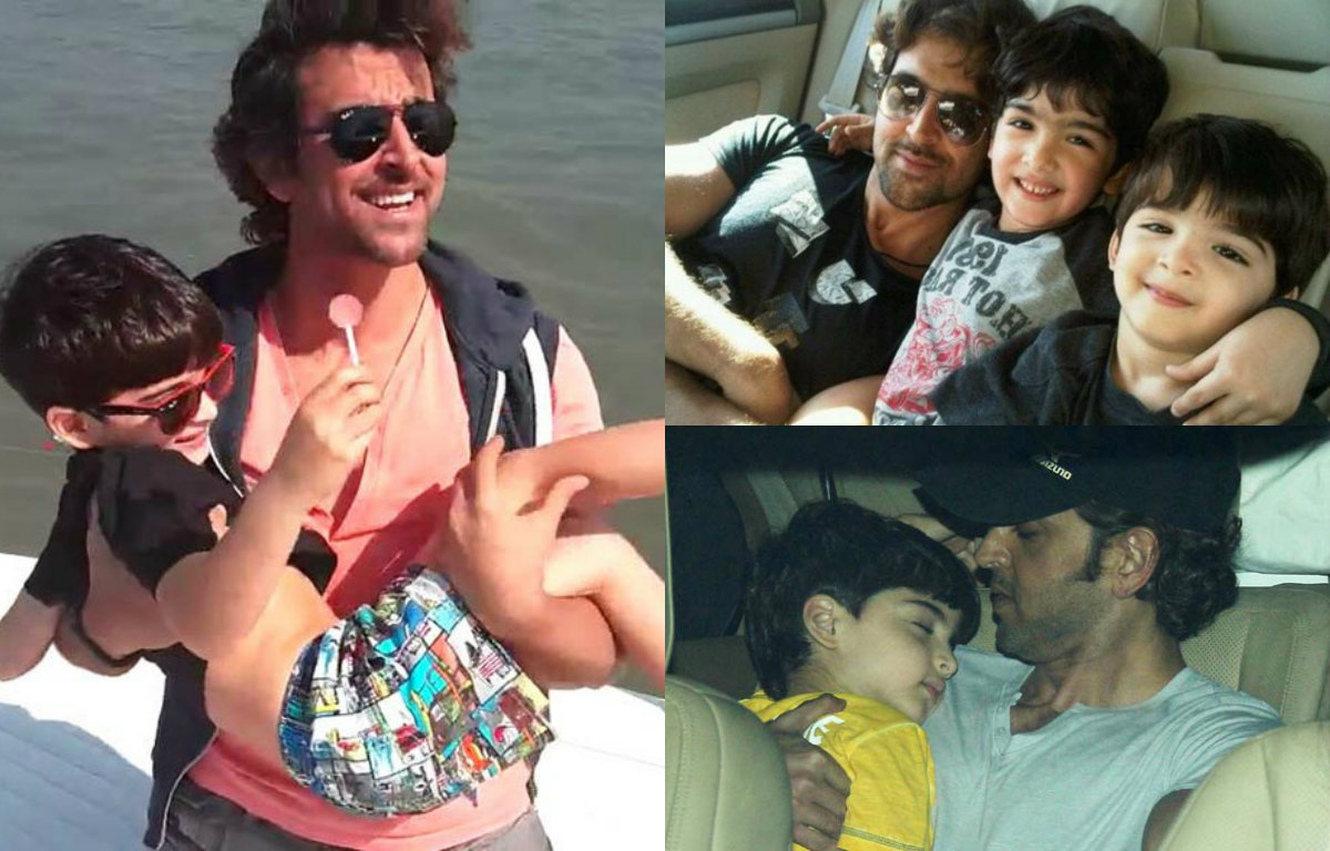 In Pictures: Hrithik Roshan's special bond with son's Hrehaan and Hridhaan