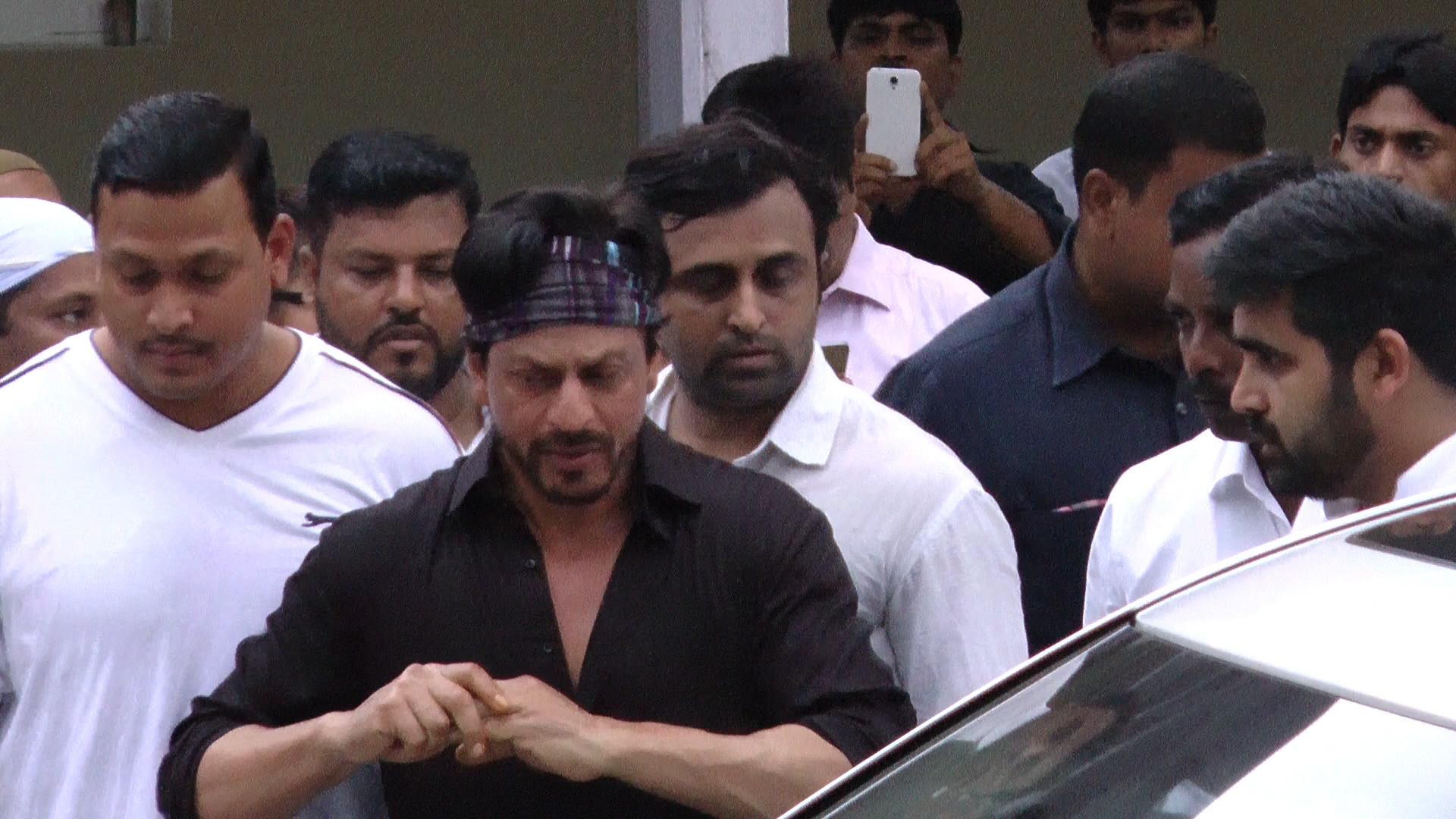 Shah Rukh Khan in black