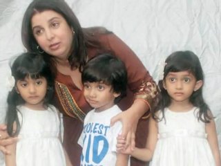 Farah Khan with her kids