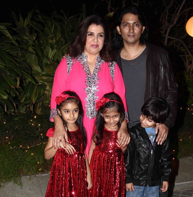 Farah Khan with her kids