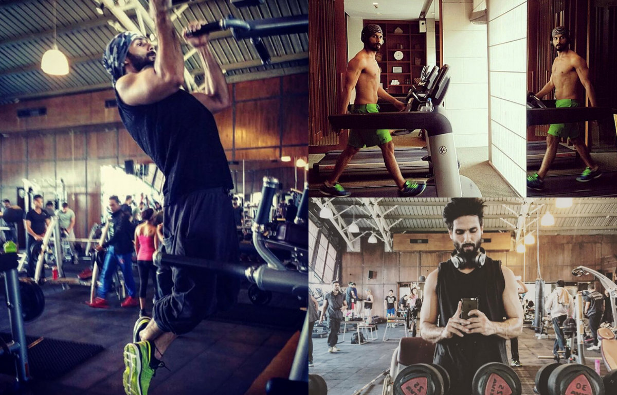 Check out Instagram Pictures of Shahid Kapoor working out