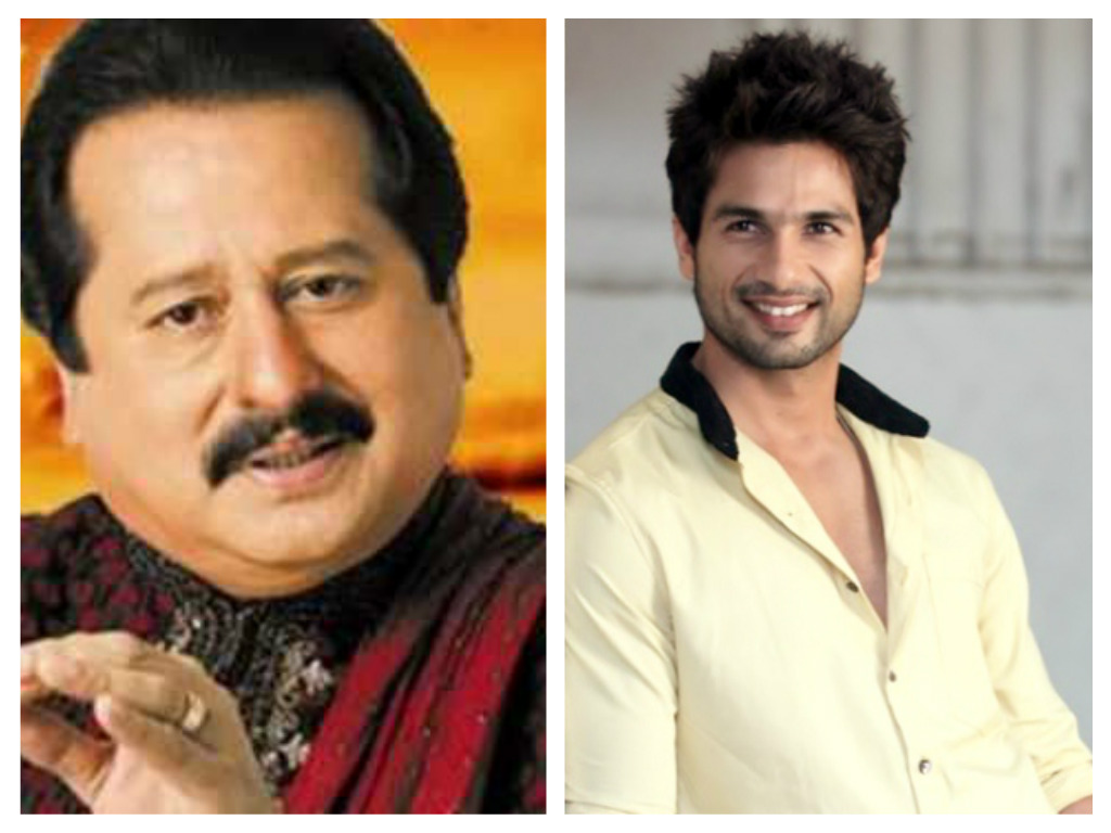 Shahid Kapoor and Pankaj Udhas